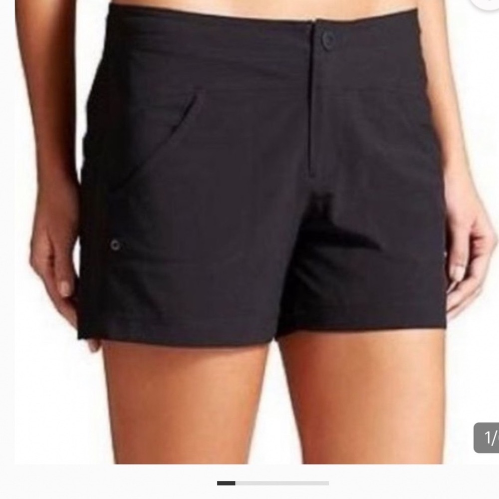 Athleta Trekkie Hiking Shorts Black Size 4 Active Outdoor lightweight quick dry